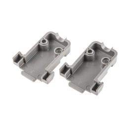 10 pcs - 8630CH09M3LF Amphenol ICC 8630CH Series Thermoplastic D Sub Backshell, 9 Way