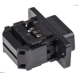 10 pcs - A-DSF 09LPIII/FP ASSMANN WSW A-DSF 9 Way Right Angle Cable Mount D-sub Connector Plug, 2.54mm Pitch