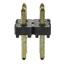 10 pcs - TLW-102-05-G-D Samtec TLW Series Straight Through Hole Pin Header, 4 Contact(s), 2.54mm Pitch, 2 Row(s), Unshrouded