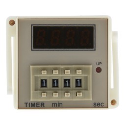 1 pcs - RS PRO Plug In Timer Relay, 100 - 240V ac, 1-Contact, 99 min 59s, 1-Function, SPDT