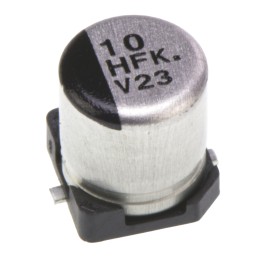 20 pcs - EEEFK1H100UR Panasonic 10μF Aluminium Electrolytic Capacitor 50V dc, Surface Mount - EEEFK1H100UR