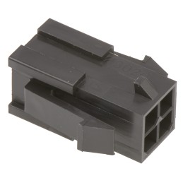 20 pcs - 43020-0400 Molex, Micro-Fit 3.0 Male Connector Housing, 3mm Pitch, 4 Way, 2 Row