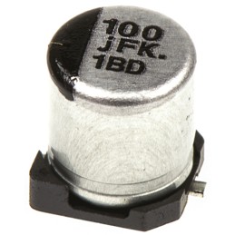 20 pcs - EEEFK0J101UR Panasonic 100μF Aluminium Electrolytic Capacitor 6.3V dc, Surface Mount - EEEFK0J101UR