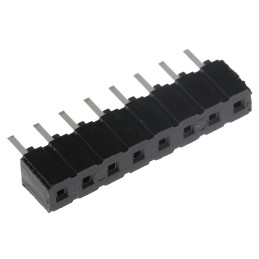 10 pcs - CES-108-01-T-S Samtec CES Series Straight Through Hole Mount PCB Socket, 8-Contact, 1-Row, 2.54mm Pitch, Through Hole T