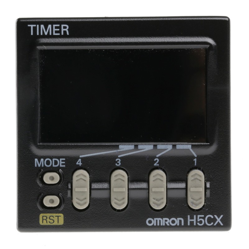 1 pcs - Omron H5CX Series Panel Mount Timer Relay, 100 - 240V ac, 1-Contact, 0.001 s - 9999h