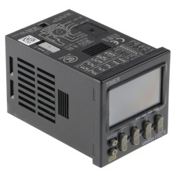 1 pcs - Omron H5CX Series Panel Mount Timer Relay, 100 - 240V ac, 1-Contact, 0.001 s - 9999h