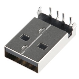 10 pcs - 48037-0001 Molex Right Angle, Through Hole, Plug Type A 2.0 USB Connector