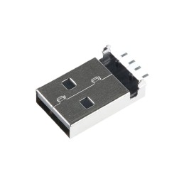 10 pcs - 48037-1000 Molex Right Angle, SMT, Plug Type A 2.0 USB Connector