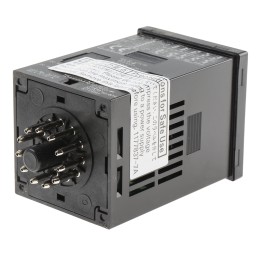 1 pcs - Omron H5CX Series Panel Mount Timer Relay, 12 - 24V ac/dc, 1-Contact, 0.001 s - 9999h, SPST