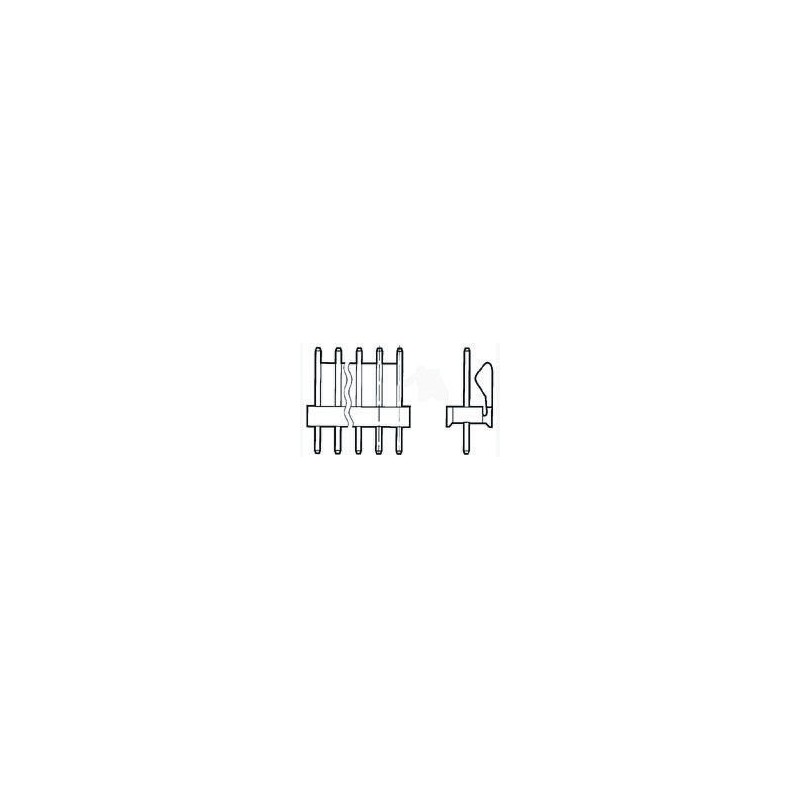 20 pcs - 640388-7 TE Connectivity MTA-156 Series Straight Through Hole Pin Header, 7 Contact(s), 3.96mm Pitch, 1 Row(s), Unshrou