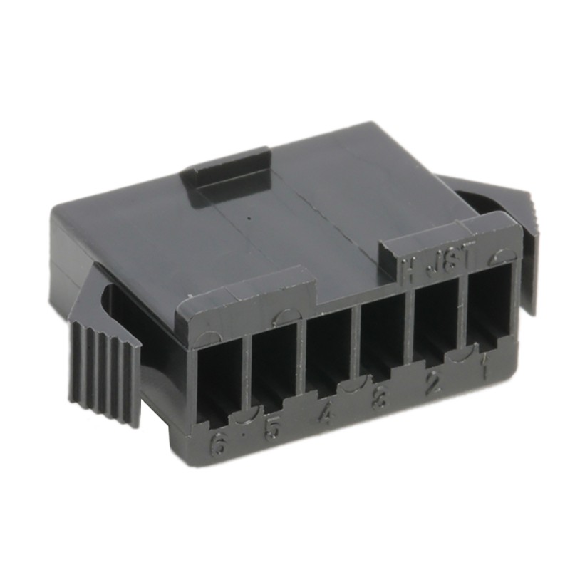 50 pcs - SMP-06V-BC JST Male Connector Housing, 6 Way, 1 Row