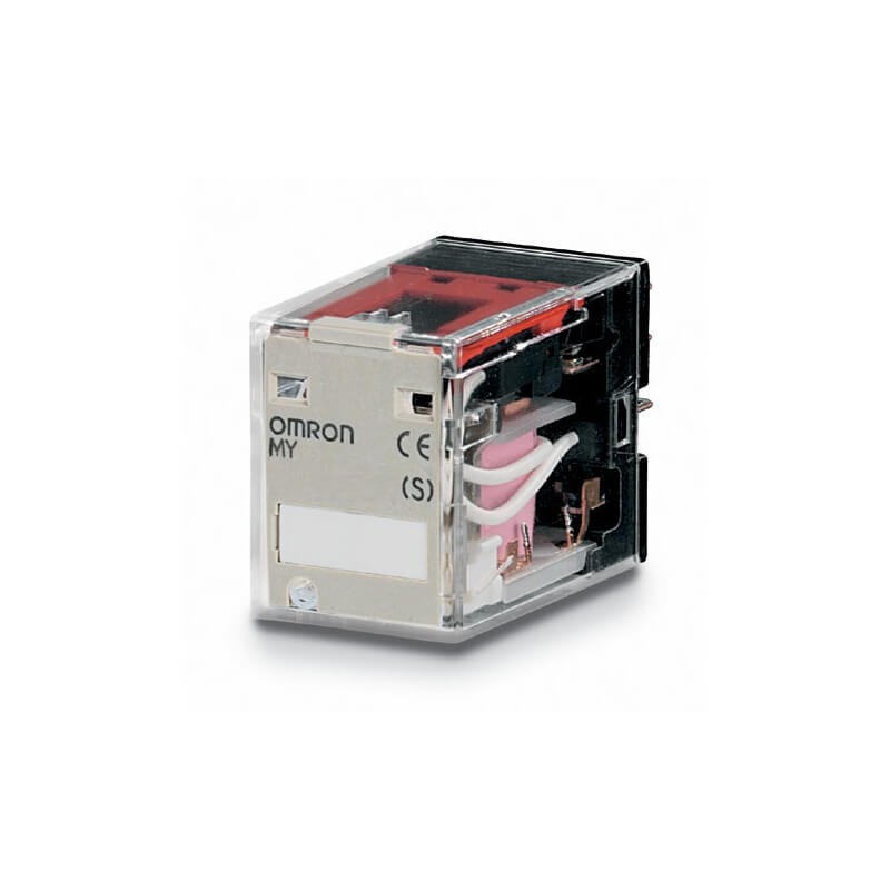 1 pcs - Omron Plug In Latching Power Relay, 24V ac Coil, 10A Switching Current, DPDT