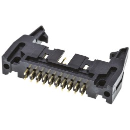 10 pcs - T816120A1S102CEU Amphenol T816 Series Straight Through Hole PCB Header, 20 Contact(s), 2.54mm Pitch, 2 Row(s), Shrouded