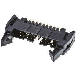 10 pcs - T816120A1S102CEU Amphenol T816 Series Straight Through Hole PCB Header, 20 Contact(s), 2.54mm Pitch, 2 Row(s), Shrouded