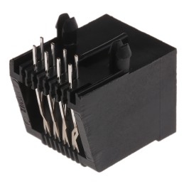 10 pcs - MHRJJ88NFRA MH Connectors MH Modular Series Female RJ45 Connector, UTP Shield