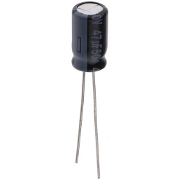 50 pcs - EEUFR1H470 Panasonic 47μF Aluminium Electrolytic Capacitor 50V dc, Radial, Through Hole - EEUFR1H470