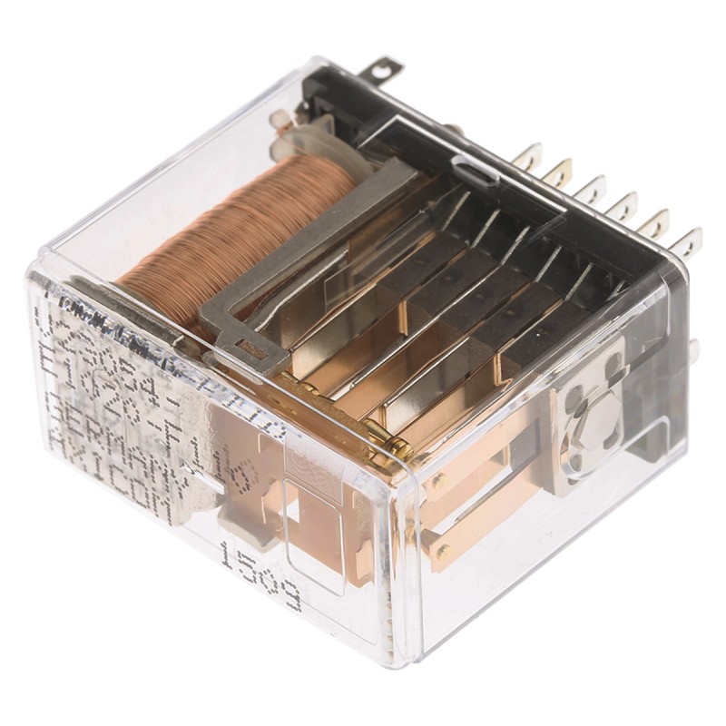 1 pcs - TE Connectivity Plug In Power Relay, 24V dc Coil, 5A Switching Current, 4PDT