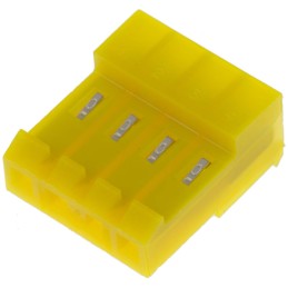 20 pcs - 3-640427-4 TE Connectivity MTA-156 Series 3.96mm Pitch Right Angle Cable Mount IDC Connector, Socket, 4 Way, 1 Row