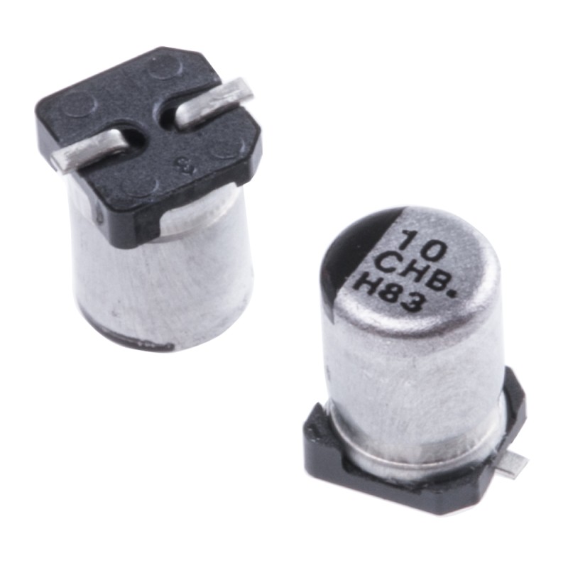 50 pcs - EEEHB1C100AR Panasonic 10μF Aluminium Electrolytic Capacitor 16V dc, Surface Mount - EEEHB1C100AR