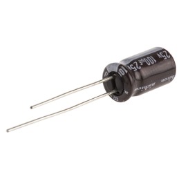 50 pcs - UPS1E101MED Nichicon 100μF Electrolytic Capacitor 25V dc, Through Hole - UPS1E101MED