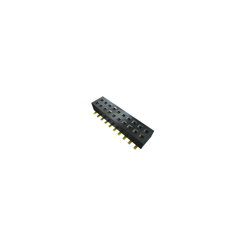 10 pcs - CLP-103-02-F-D Samtec CLP Series Straight Surface Mount PCB Socket, 6-Contact, 2-Row, 1.27mm Pitch, Solder Termination
