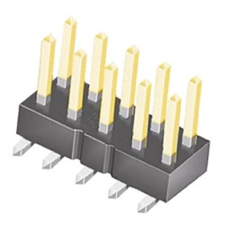 10 pcs - TSM-102-03-S-DV Samtec TSM Series Vertical Surface Mount Pin Header, 4 Contact(s), 2.54mm Pitch, 2 Row(s), Unshrouded