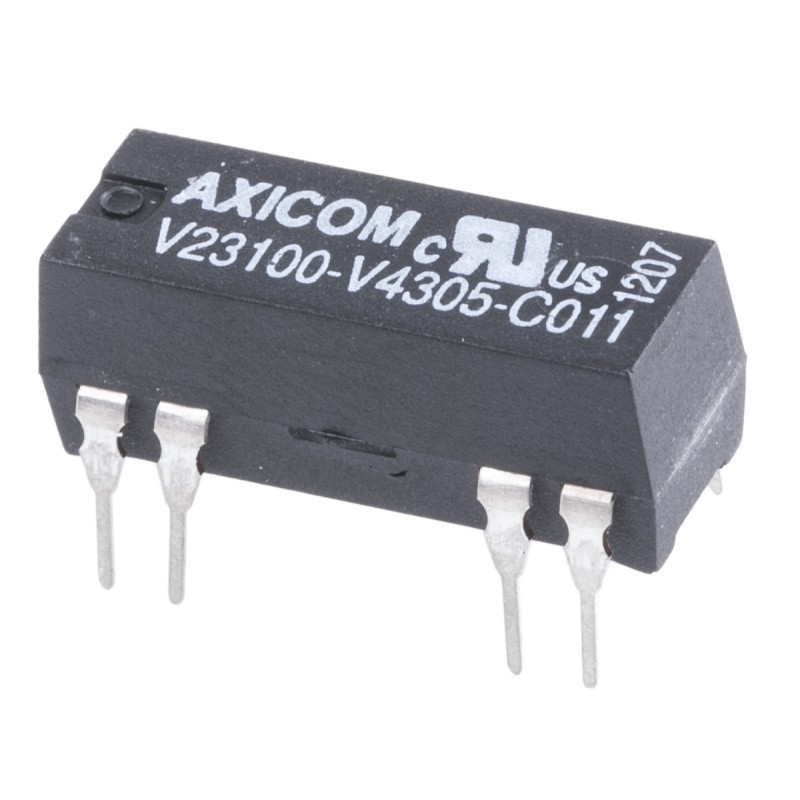 1 pcs - TE Connectivity PCB Mount Reed Relay, 5V dc Coil, SPDT, 175V dc Max, 200Ω