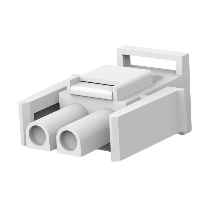 20 pcs - 770017-1 TE Connectivity, Universal MATE-N-LOK II Male Connector Housing, 6.35mm Pitch, 2 Way, 1 Row