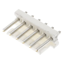 20 pcs - 640445-6 TE Connectivity MTA-156 Series Straight Through Hole Pin Header, 6 Contact(s), 3.96mm Pitch, 1 Row(s), Unshrou