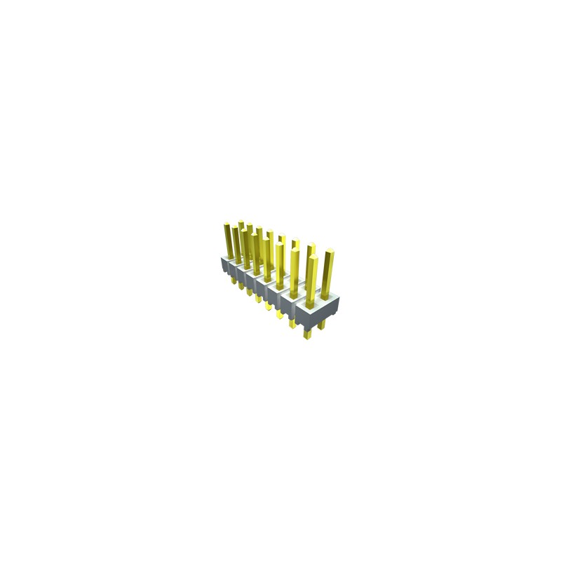 10 pcs - HTSW-105-07-G-D Samtec HTSW Series Straight Through Hole Pin Header, 10 Contact(s), 2.54mm Pitch, 2 Row(s), Unshrouded