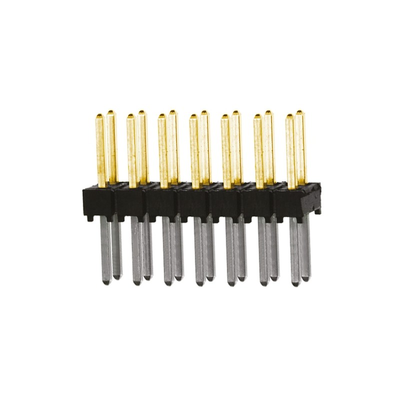10 pcs - TSW-107-08-L-D Samtec TSW Series Straight Through Hole Pin Header, 14 Contact(s), 2.54mm Pitch, 2 Row(s), Unshrouded