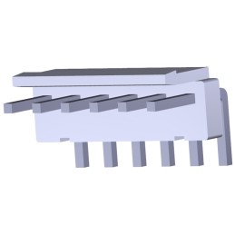 50 pcs - 647676-2 TE Connectivity Economy Power Series Right Angle Through Hole PCB Header, 2 Contact(s), 3.96mm Pitch, 1 Row(s)