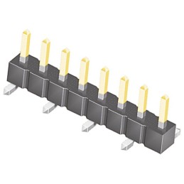 10 pcs - TSM-108-01-L-SV Samtec TSM Series Straight Surface Mount Pin Header, 8 Contact(s), 2.54mm Pitch, 1 Row(s), Unshrouded