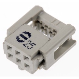 10 pcs - 9185067803 HARTING 6-Way IDC Connector Socket for Cable Mount, 2-Row