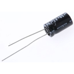 50 pcs - UVR1H470MED Nichicon 47μF Aluminium Electrolytic Capacitor 50V dc, Radial, Through Hole - UVR1H470MED