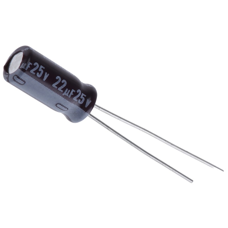 50 pcs - UPW1E220MDD Nichicon 22μF Aluminium Electrolytic Capacitor 25V dc, Radial, Through Hole - UPW1E220MDD