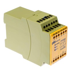 1 pcs - Pilz Dual-Channel Safety Switch/Interlock Safety Relay, 24 V dc, 115V ac, 3 Safety Contacts