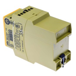 1 pcs - Pilz Dual-Channel Safety Switch/Interlock Safety Relay, 24 V dc, 115V ac, 3 Safety Contacts