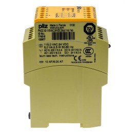 1 pcs - Pilz Dual-Channel Safety Switch/Interlock Safety Relay, 24 V dc, 115V ac, 3 Safety Contacts