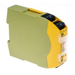 1 pcs - Pilz Dual-Channel Two Hand Control Safety Relay, 48 - 240V ac/dc, 3 Safety Contacts