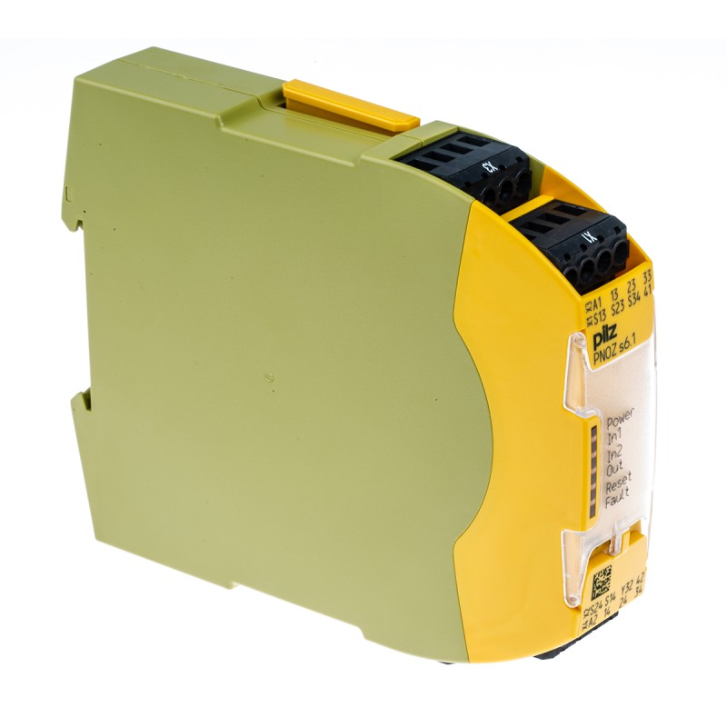 1 pcs - Pilz Dual-Channel Two Hand Control Safety Relay, 48 - 240V ac/dc, 3 Safety Contacts