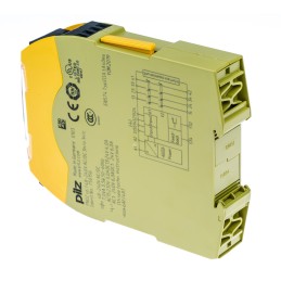 1 pcs - Pilz Dual-Channel Two Hand Control Safety Relay, 48 - 240V ac/dc, 3 Safety Contacts