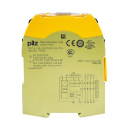 1 pcs - Pilz Dual-Channel Two Hand Control Safety Relay, 48 - 240V ac/dc, 3 Safety Contacts