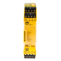1 pcs - Pilz Dual-Channel Two Hand Control Safety Relay, 48 - 240V ac/dc, 3 Safety Contacts