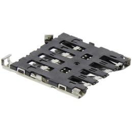 10 pcs - 78723-1001 Molex, 78723 6 Way Right Angle Push/Pull Micro Memory Card Connector With Solder Termination