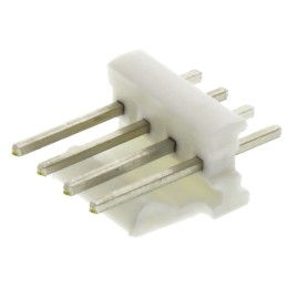 50 pcs - 640456-4 TE Connectivity MTA-100 Series Straight Through Hole Pin Header, 4 Contact(s), 2.54mm Pitch, 1 Row(s), Unshrou