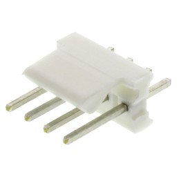50 pcs - 640456-4 TE Connectivity MTA-100 Series Straight Through Hole Pin Header, 4 Contact(s), 2.54mm Pitch, 1 Row(s), Unshrou