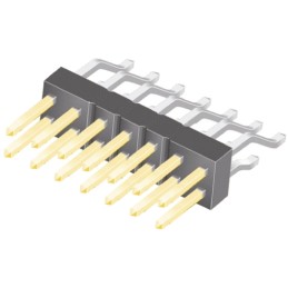 10 pcs - TSM-107-02-L-DH Samtec TSM Series Right Angle Surface Mount Pin Header, 14 Contact(s), 2.54mm Pitch, 2 Row(s), Unshroud