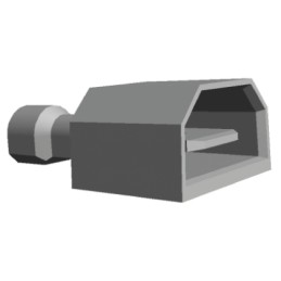 50 pcs - 2-521055-2 TE Connectivity Ultra-Fast Plus .250 Red Insulated Male Spade Connector, Tab, 6.35 x 0.81mm Tab Size, 0.3mm²