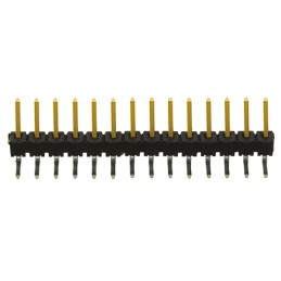 10 pcs - TSW-114-08-L-S-RA Samtec TSW Series Right Angle Through Hole Pin Header, 14 Contact(s), 2.54mm Pitch, 1 Row(s), Unshrou